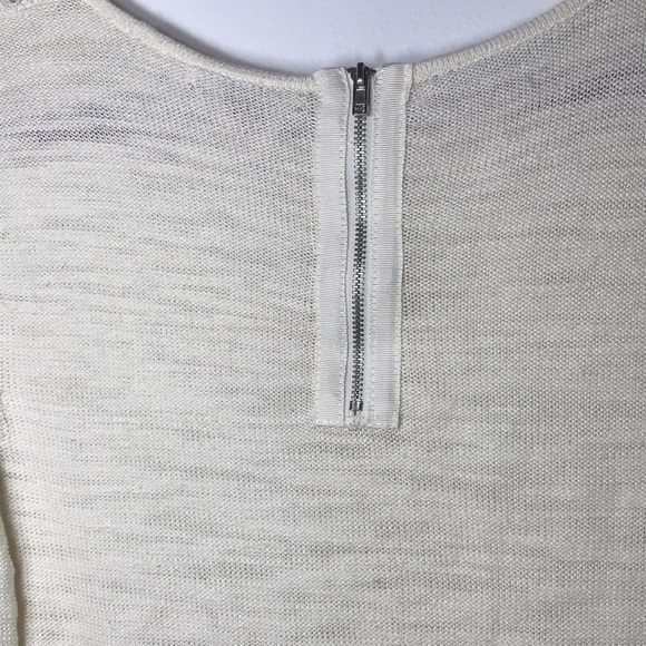 Anthropologie Knitted & Knotted Cream Lace Light Sweater size M - Picture 10 of 10